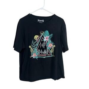 Def Leppard Black Band Tee size L